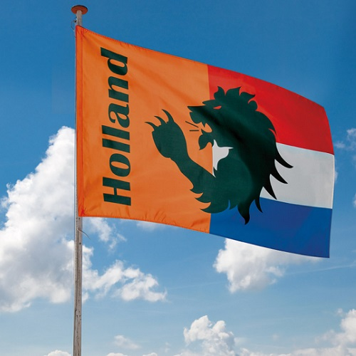 Gevelvlag Holland oranje rood/wit/blauw