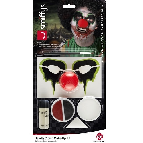 Deadly clown make-up kit