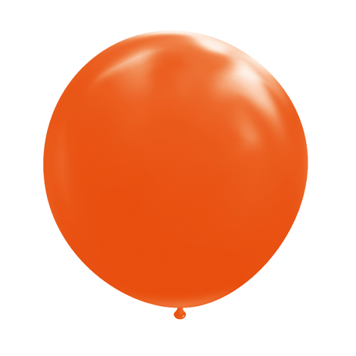 Ballon rond 50cm oranje per stuk
