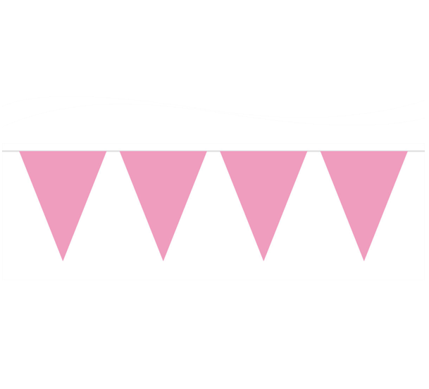 Vlaggenlijn mini baby roze 3m