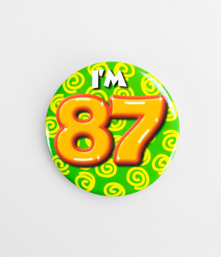 Button 87 jaar