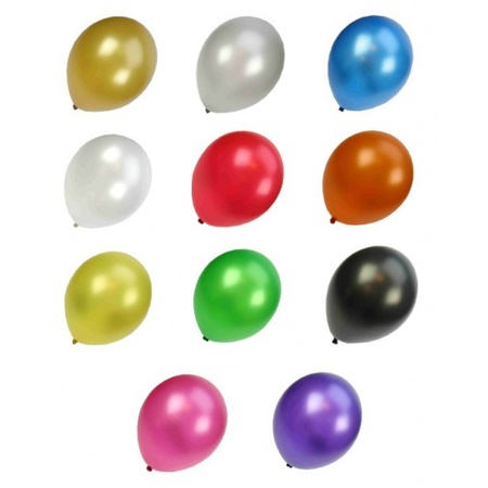 Ballonnen mix metallic 10 stuks