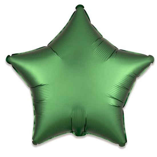 Folieballon ster satin Emerald 48cm