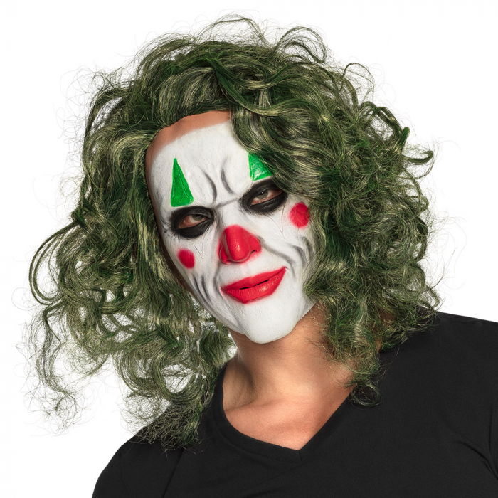 Masker The Joker latex met haar