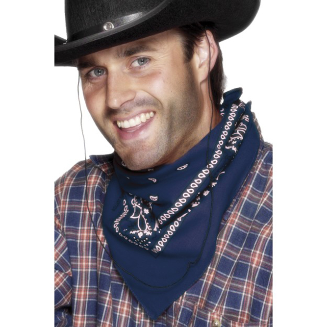 Cowboy bandana blauw