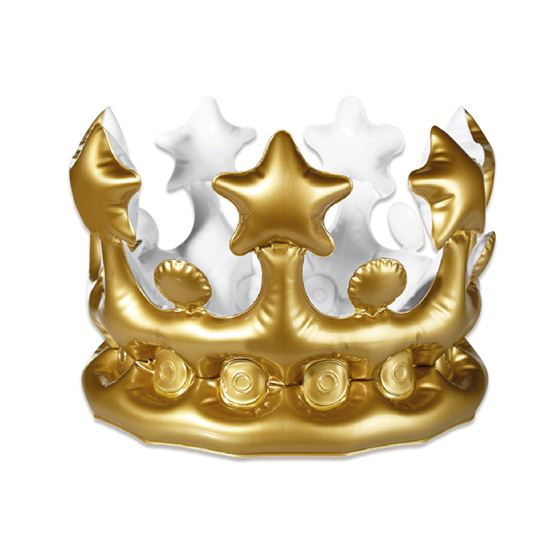 Opblaasbare kroon goud