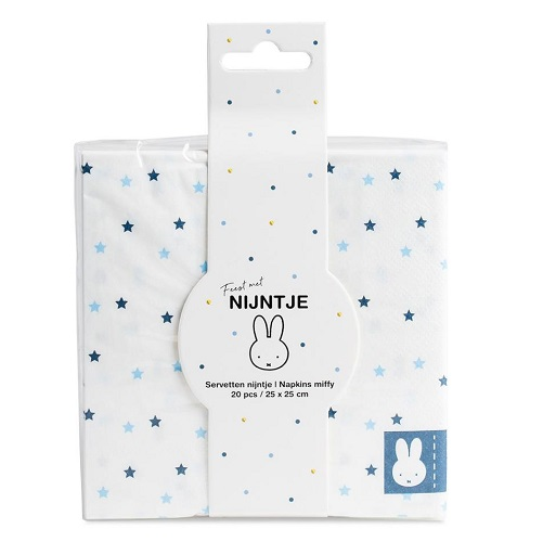 Nijntje servetten baby blauw 20st