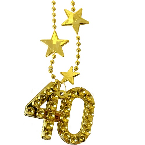 Ketting goud met sterren 40 jaar