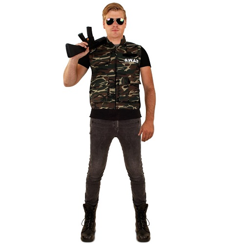 Camouflage vest heren