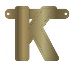 Letterslinger letter K goud