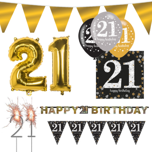 Sparkling Celebration feest pakket 21 jaar