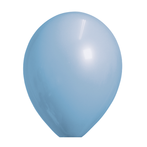 Ballonnen licht blauw metallic 10 stuks