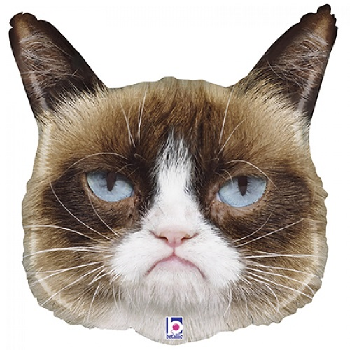 Folieballon grumpy cat 71cm