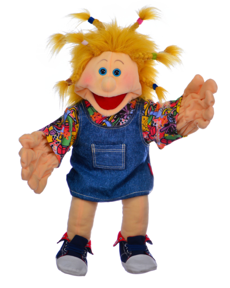 Handpop 65cm Isabella is gek op fruitella
