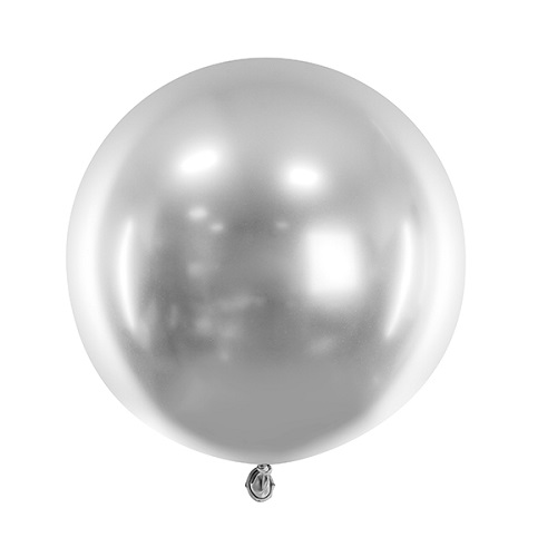 Reuze ballon chrome zilver 60cm