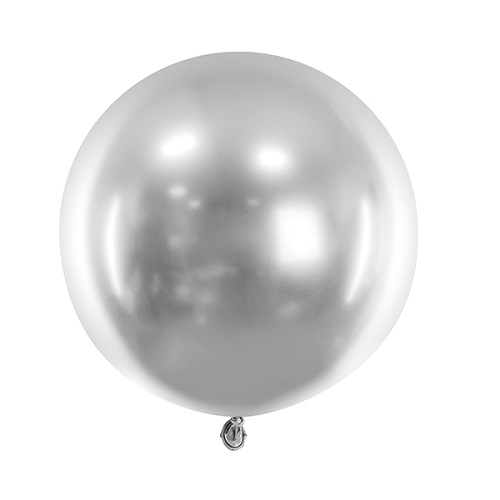 appel Haalbaar opblijven Reuze ballon chrome zilver 60cm