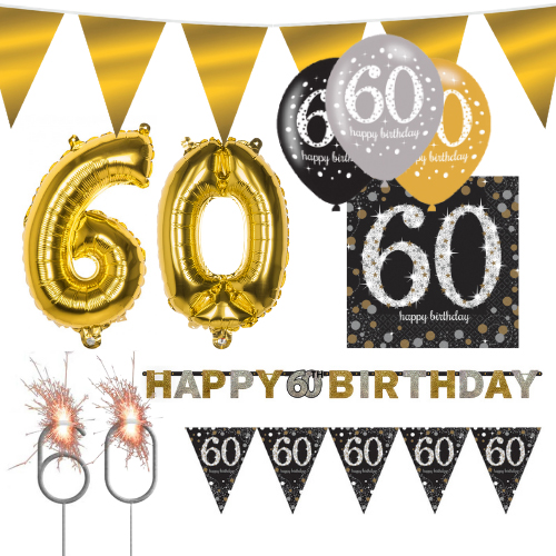 Sparkling Celebration feest pakket 60 jaar