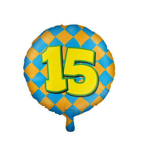 Folieballon happy 15 jaar