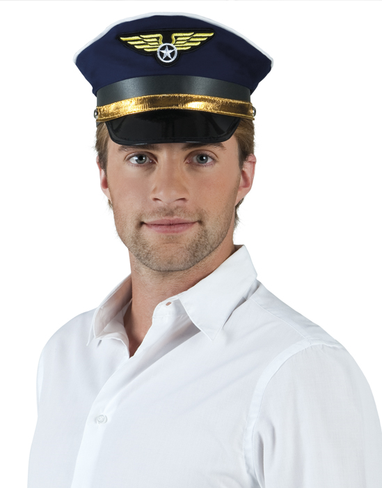 Pilotenpet blauw verstelbaar