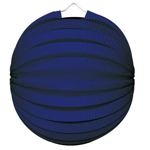 Lampion bol blauw 23cm