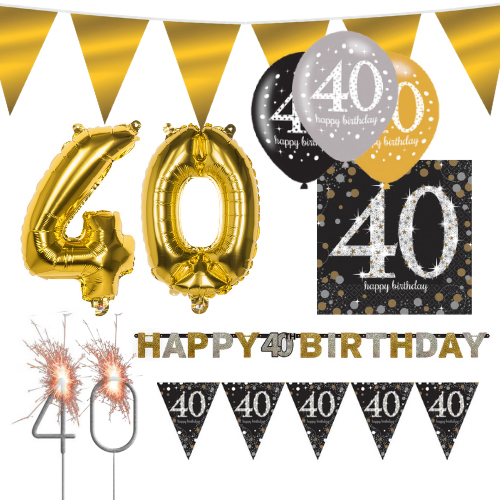 Sparkling Celebration feest pakket 40 jaar