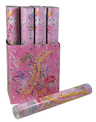 Confetti shooter middel 40 cm wit