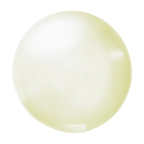 Ballon rond 50cm ivoor metallic per stuk