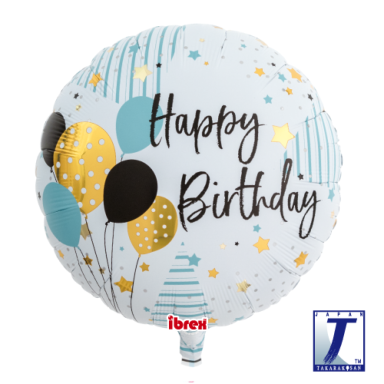 Folieballon happy birthday 35cm