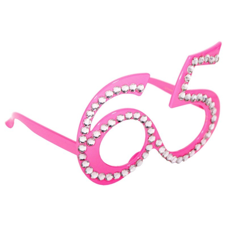 Bril 65 jaar roze