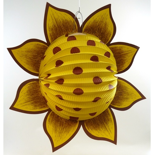 Lampion zonnebloem geel