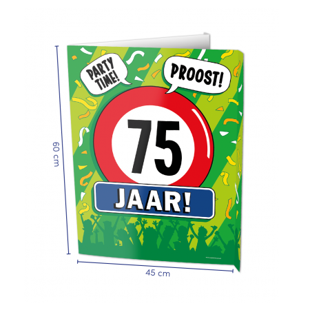 Window sign 75 jaar