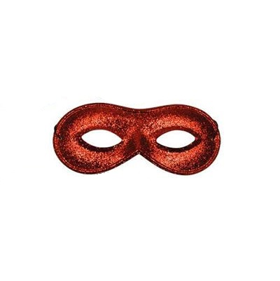 Oogmasker Farfalla glitter rood