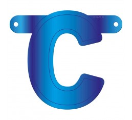 Letterslinger letter C blauw