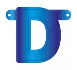Letterslinger letter D blauw