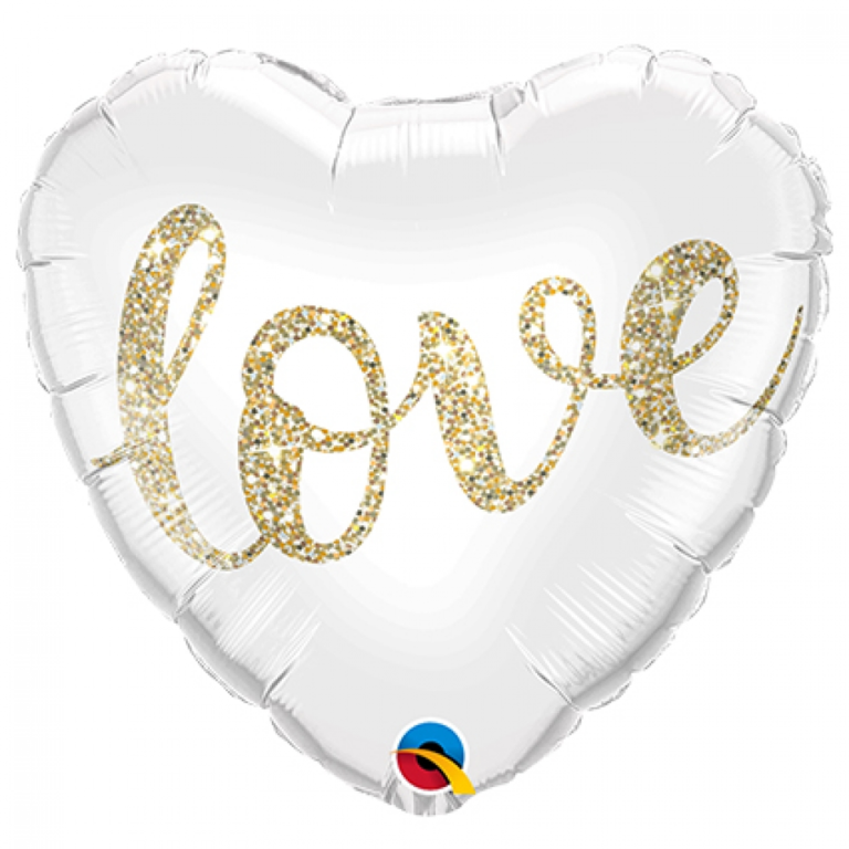 Folieballon hart love 46cm