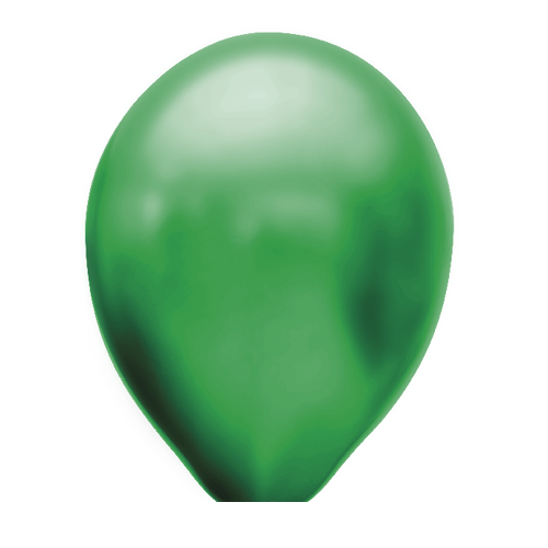 Ballonnen donker groen metallic 10 stuks