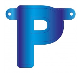 Letterslinger letter P blauw