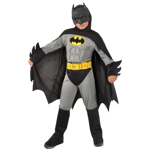 Batman kostuum kind grijs
