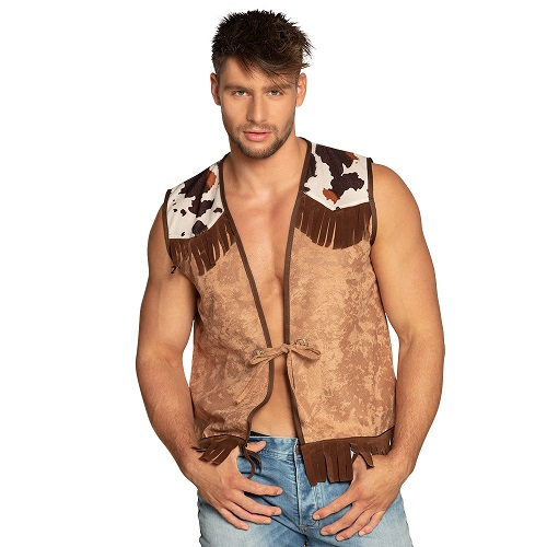 Cowboy vest Western bruin L/XL