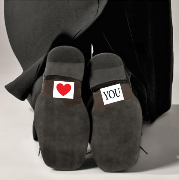Shoe stickers Heart/You