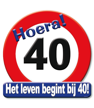 Deurbord verkeersbord 40