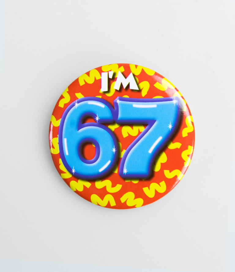 Button 67 jaar