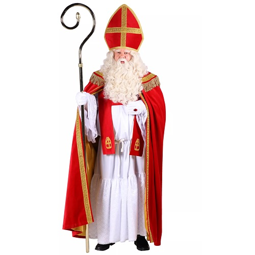 Sint kostuum polyester fluweel