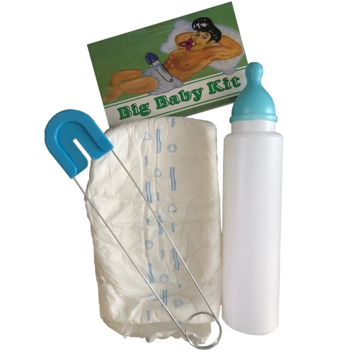 Baby set met fles blauw