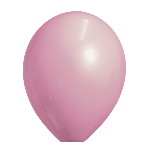 Ballonnen licht roze metallic 10 stuks