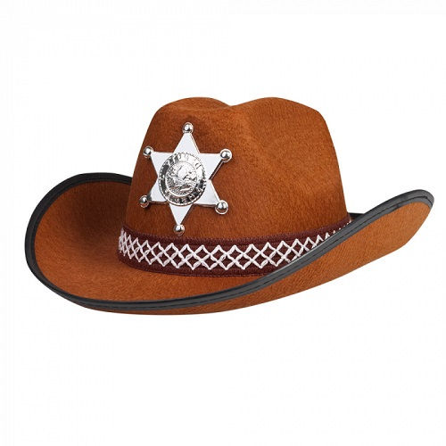 Cowboyhoed Sheriff junior bruin