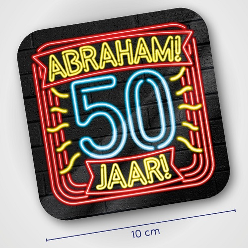 Onderzetters Abraham neon