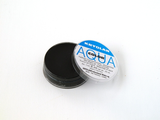 Aquacolor kryolan klein 071 zwart