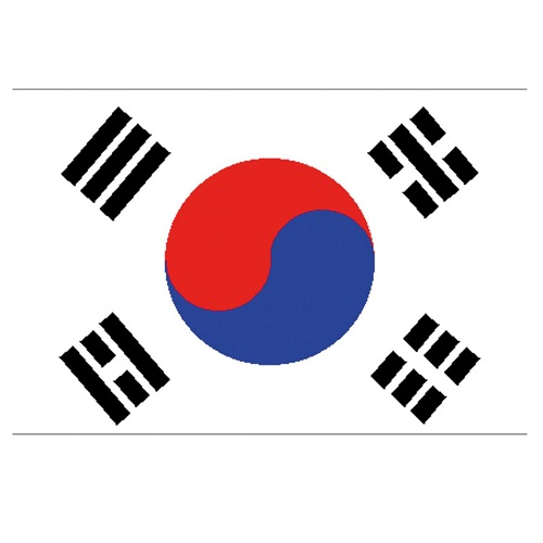 Vlag Zuid-Korea 150x90cm