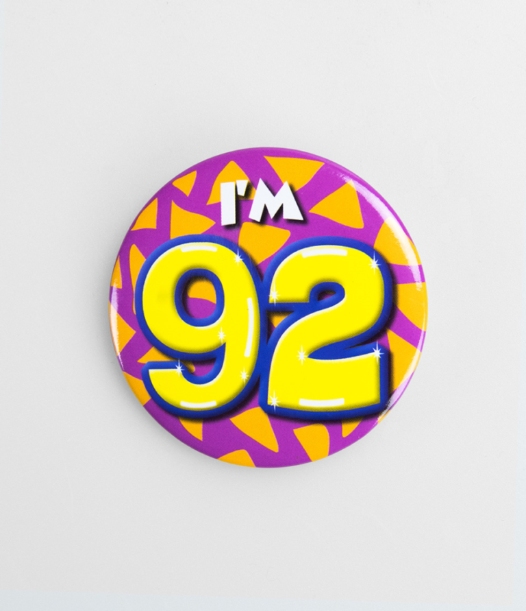 Button 92 jaar